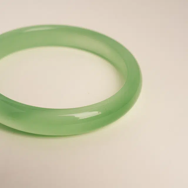 【收藏赠精致小元宝】 琢玉居 新中式古典白月光 学院风 微光薄荷 夏日显白 温婉高级感 好运 旗袍汉服配饰 琉璃 手镯 女款