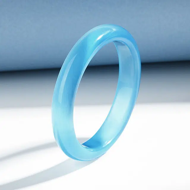 【收藏赠精致小元宝】 琢玉居 新中式古典白月光 学院风 冰沁海月 夏日显白 温婉高级感 好运 旗袍汉服配饰 琉璃 手镯 女款