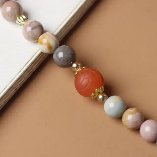 書卓 新中式国风气质  高档平安  手工打磨  富甲天下 库克 手串 男女同款情侣款