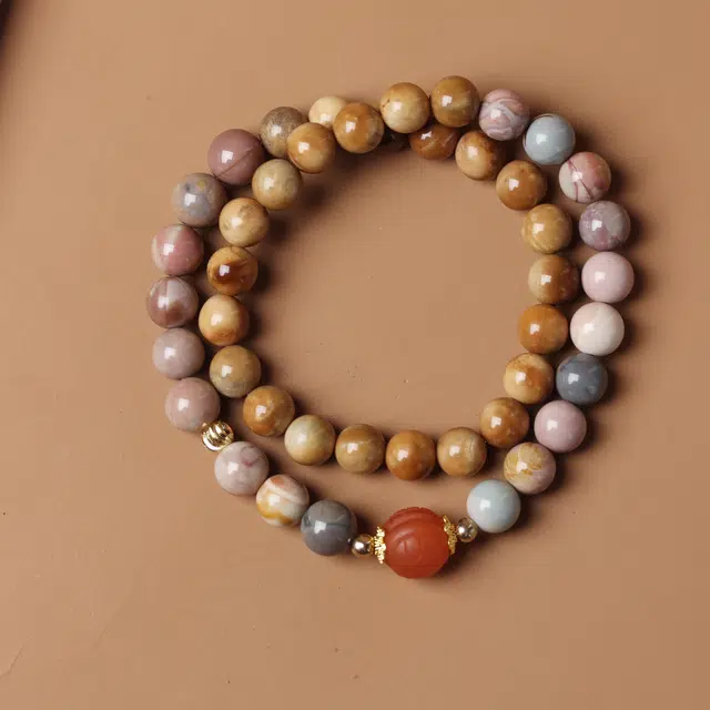 書卓 新中式国风气质  高档平安  手工打磨  富甲天下 库克 手串 男女同款情侣款