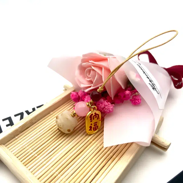 耳玺 可爱炭烧猫好运礼招财纳福小众创意新中式国潮 菩提根 挂件 男女同款情侣款