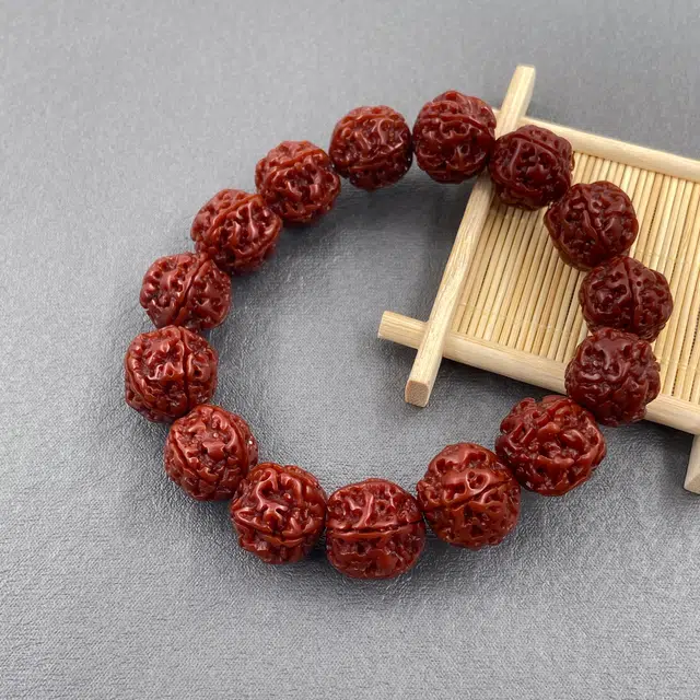耳玺 解压盘玩中式国潮文玩高级感大颗吉祥如意好运连连事业有成#吉祥#好运#事业 金刚菩提 手串 男女同款情侣款
