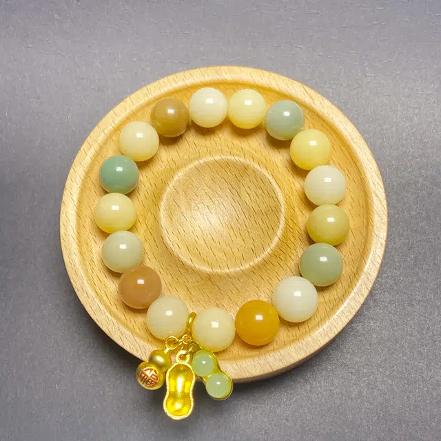 耳玺 国风小众设计款新中式转运珠 白玉菩提 手串 男女同款情侣款
