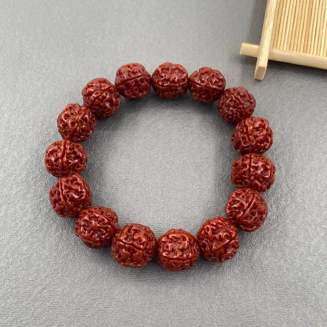 耳玺 解压盘玩中式国潮文玩高级感大颗吉祥如意好运连连事业有成#吉祥#好运#事业 金刚菩提 手串 男女同款情侣款