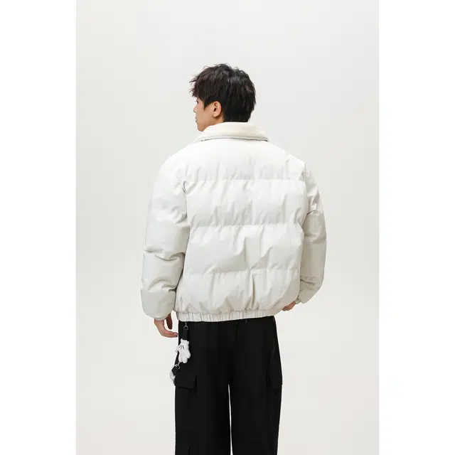 普鲁士多特蒙德 美式复古毛领棉衣宽松休闲外套棉服 男女同款