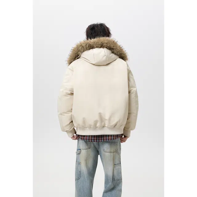 普鲁士多特蒙德 美式座山雕毛领棉衣派克服外套棉服 男女同款