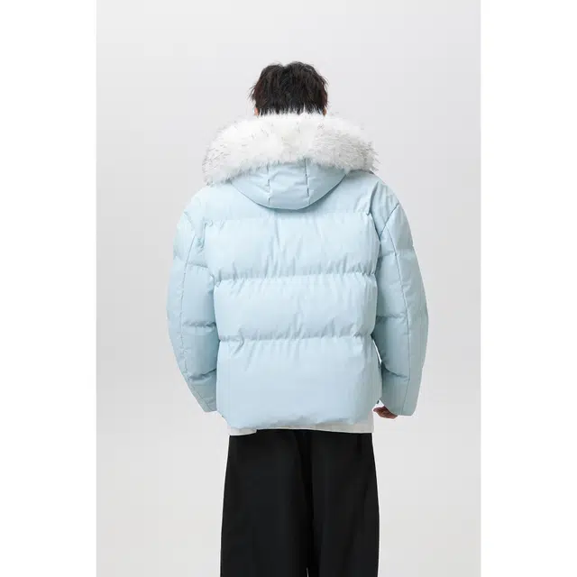 普鲁士多特蒙德 美式座山雕毛领派克服外套棉服 男女同款