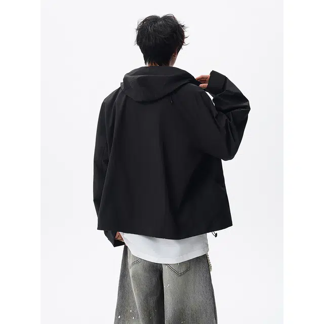 普鲁士多特蒙德 美式中性风户外登山服冲锋衣连帽工装外套夹克 男女同款