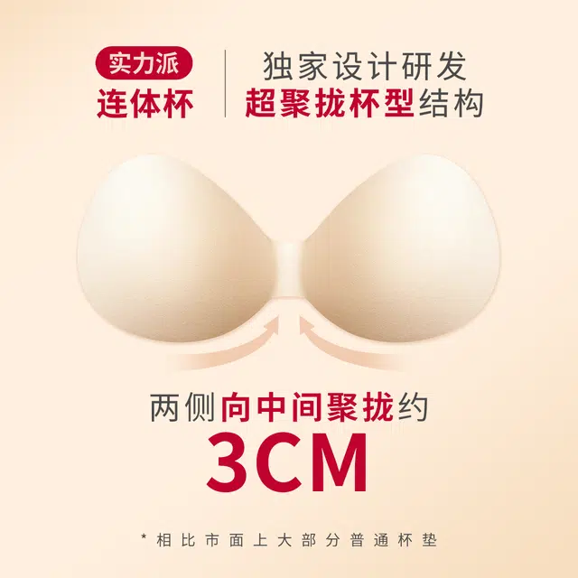 本质心创 蕾丝小胸显大聚拢收副乳无钢圈文胸 女款