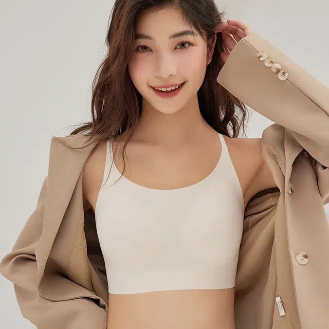 健将 无痕粉底液小胸聚拢内衣隐形舒适提拉防下垂美背文胸 女款