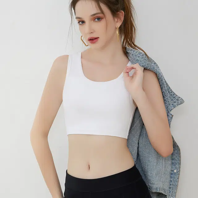 健将 无痕束胸大胸显小学生收副乳防震裹胸缩胸塑胸文胸 女款 礼袋组合装