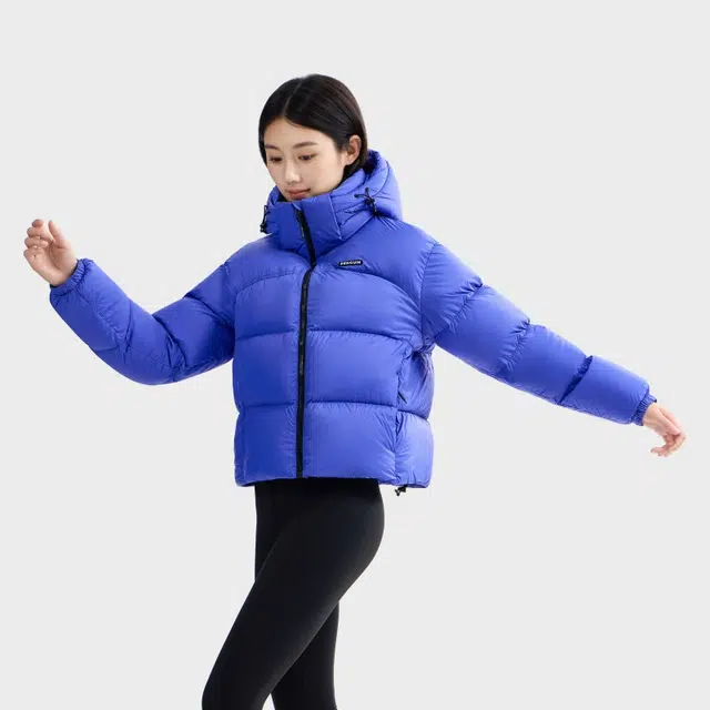 企鹅 暖流面包服冬户外纯色常规长袖通勤羽绒服 女款