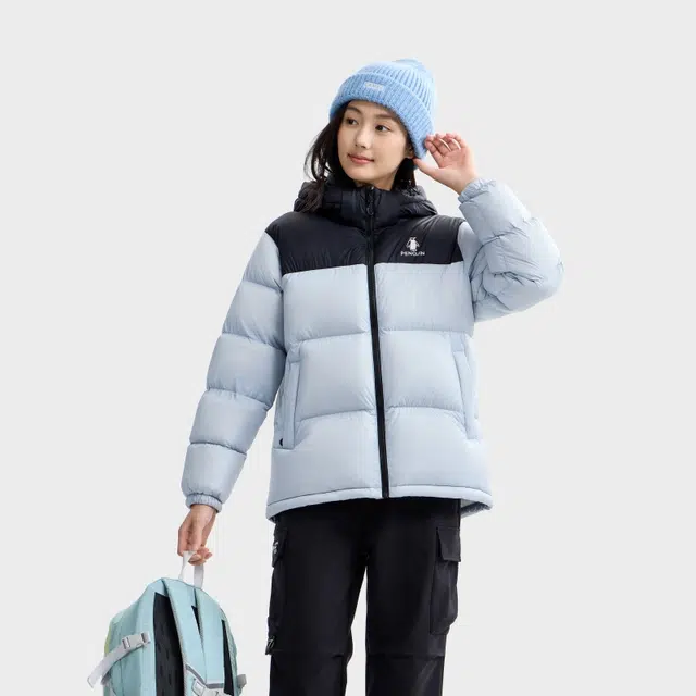 企鹅 加厚保暖防风常规长袖通勤羽绒服 男女同款