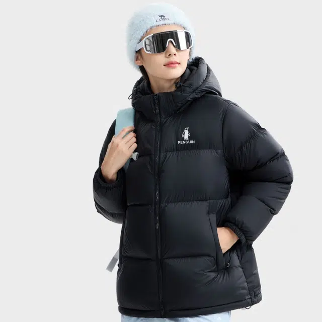 企鹅 加厚保暖防风常规长袖通勤羽绒服 男女同款