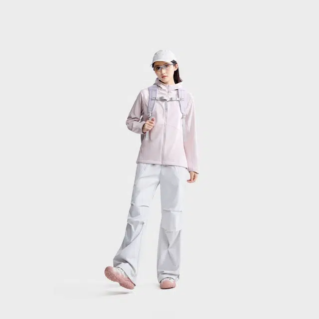 企鹅 冲锋软壳衣加绒保暖摇粒绒夹克 女款