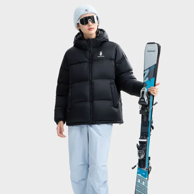 企鹅 加厚保暖防风常规长袖通勤羽绒服 男女同款