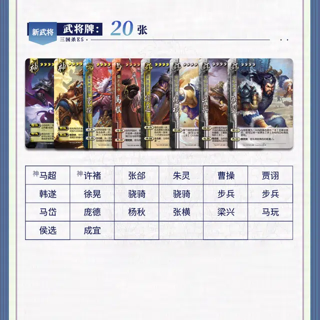 游卡桌游 三国杀 渭南风云战役篇移动版始记篇神马超神许诸宽牌 桌游