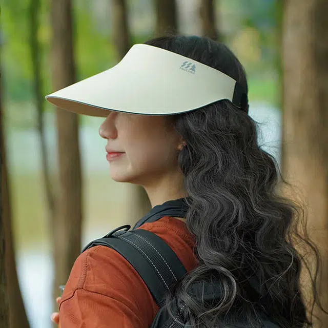 雅鹿 轻盈户外运动跑步遮阳 锦纶 防晒帽 女款