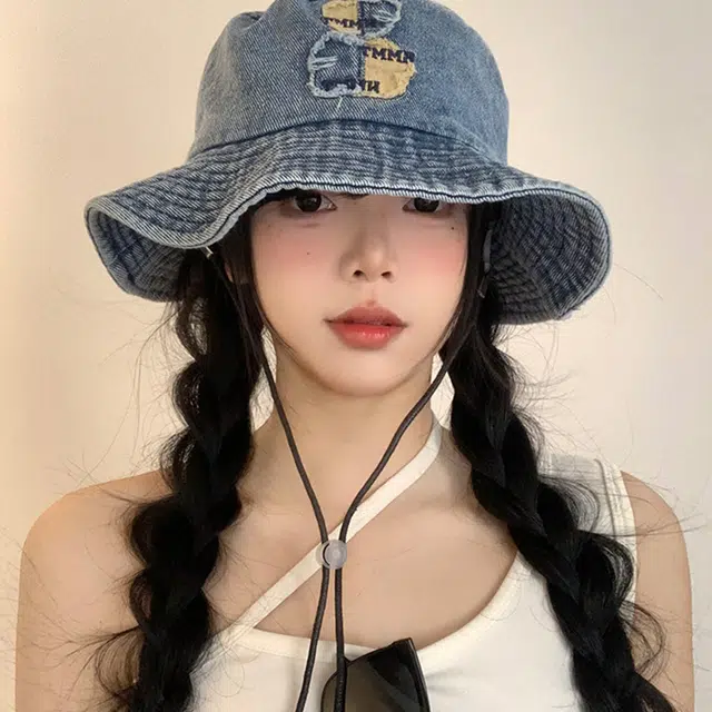 雅鹿 时尚可爱复古风显脸小户外登山露营大檐防晒 棉 渔夫帽 男女同款情侣款