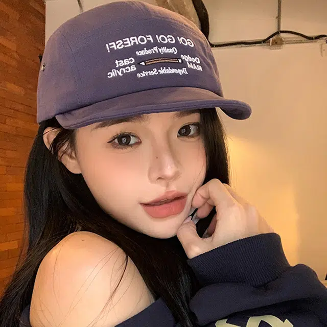 雅鹿 春夏季复古工装软顶刺绣棒球帽户外出游运动风防晒遮阳素颜百搭大头围显脸小 聚酯纤维 鸭舌帽 男女同款情侣款