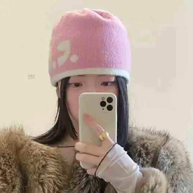雅鹿 秋冬季保暖加厚双面毛线帽户外骑车防寒针织帽凹造型百搭学生护耳冷帽 聚酯纤维 绒线帽 男女同款情侣款 礼盒装