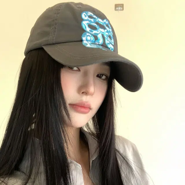 雅鹿 蝴蝶结小蛇刺绣印花水洗做旧户外出行防晒遮阳复古小众大头围显脸小 棉 鸭舌帽 男女同款情侣款