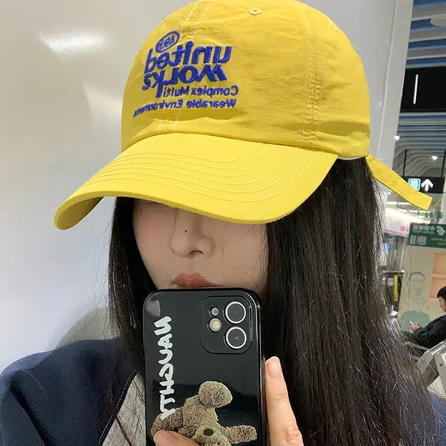 雅鹿 薄款速干透气户外出行遮阳防晒时尚潮流学生休闲百搭宽檐显脸小显白 棉 鸭舌帽 男女同款情侣款