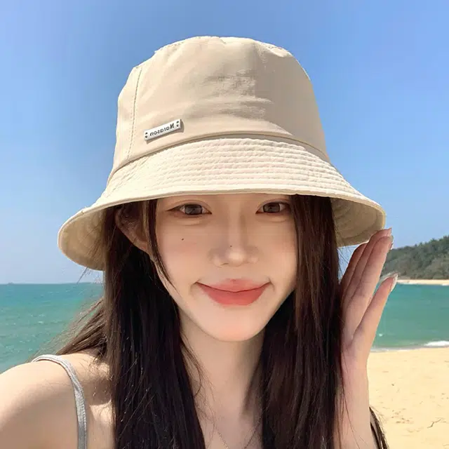 雅鹿 日系休闲简约户外出行防晒遮阳大头围 聚酯纤维 渔夫帽 男女同款情侣款