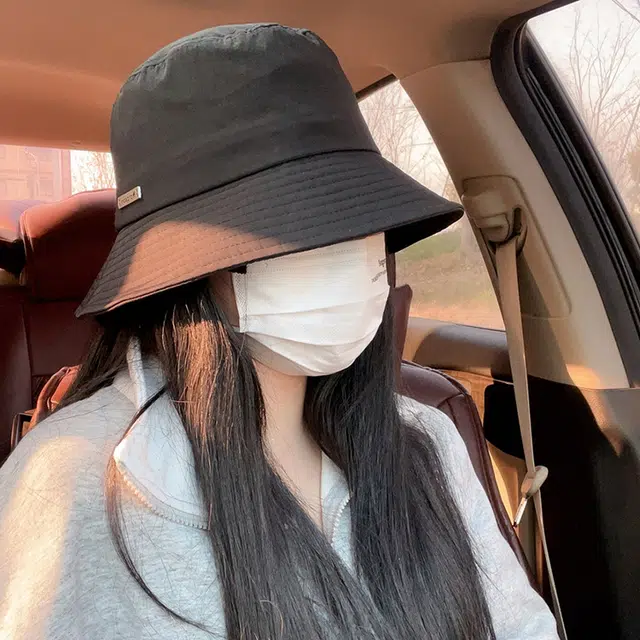 雅鹿 日系休闲简约户外出行防晒遮阳大头围 聚酯纤维 渔夫帽 男女同款情侣款