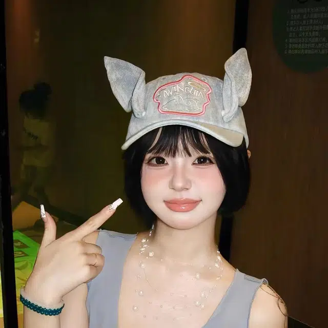 【别碰我耳朵】 雅鹿 春夏季可爱牛仔兔亚比风户外出行防晒遮阳时尚潮流百搭大头围显脸小 棉 鸭舌帽 男女同款情侣款
