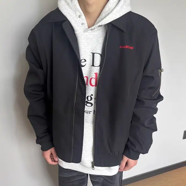 悍戈 美式潮流百搭原宿风复古印花飞行棒球外套夹克 男款