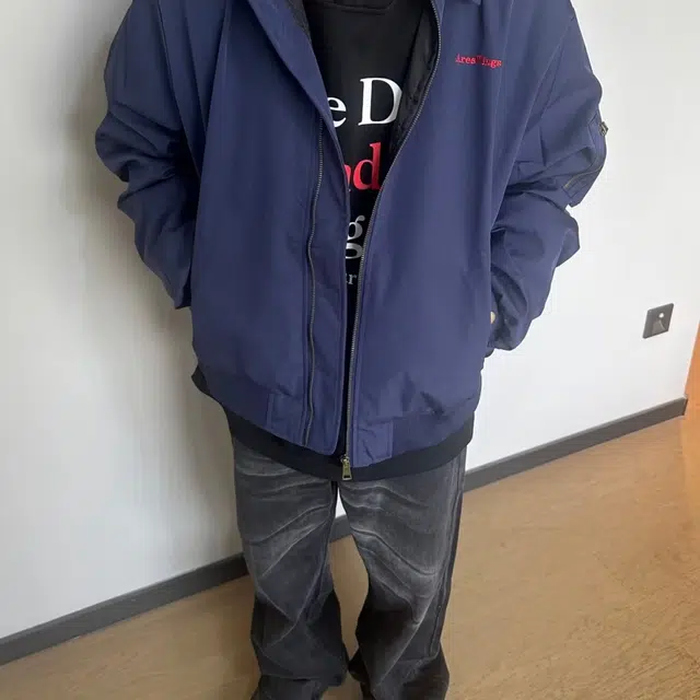 悍戈 美式潮流百搭原宿风复古印花飞行棒球外套夹克 男款