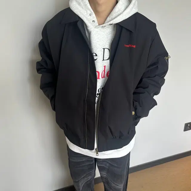 悍戈 美式潮流百搭原宿风复古印花飞行棒球外套夹克 男款