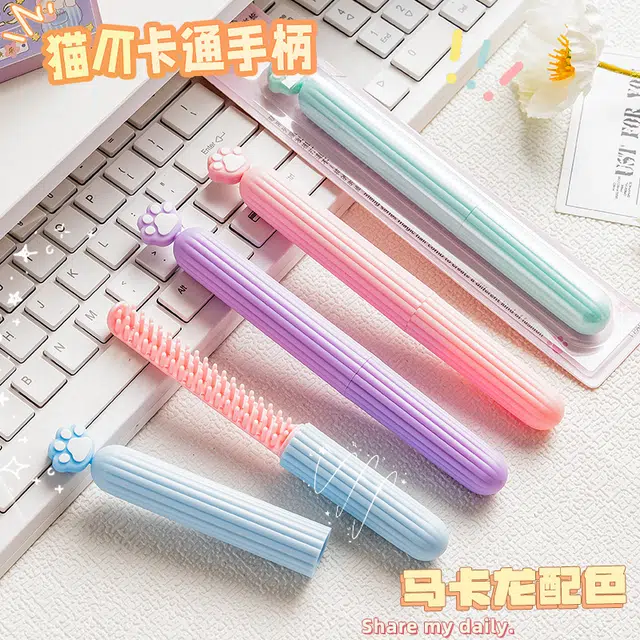 小狸同学  超可爱创意猫爪小梳子 高颜值高品质儿童少女美发造型顺发梳 外出便携小巧笔梳子