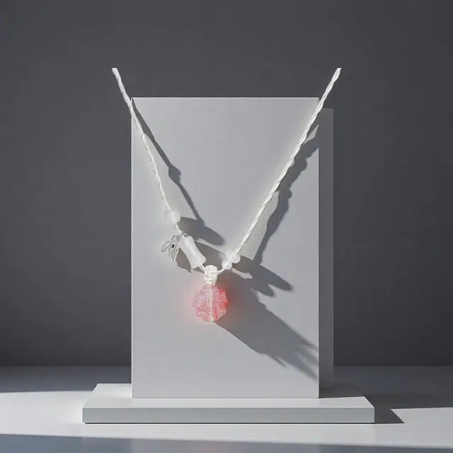 前方大荒野 山茶花竹节锁骨链节节高清新甜美少女心优雅迷人时尚潮流精致气质#好运 菩提根 项链 女款