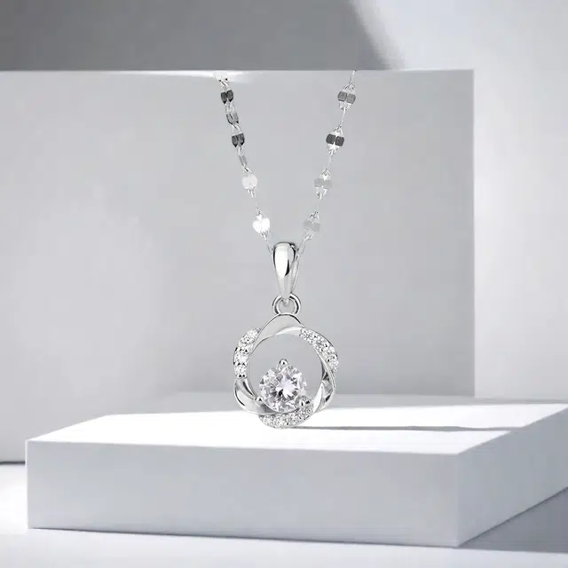 前方大荒野 莫比乌斯浪漫轻奢镂空设计可调节 锆石 项链 女款