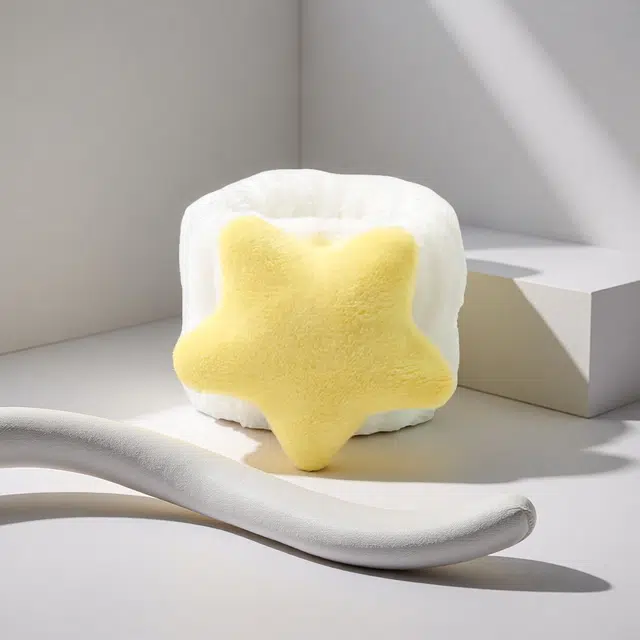 前方大荒野 毛绒星星束发萌趣可爱卡通风格甜美小清新精致时髦防水洗脸#好运 棉麻 发带 女款