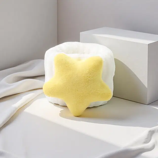 前方大荒野 毛绒星星束发萌趣可爱卡通风格甜美小清新精致时髦防水洗脸#好运 棉麻 发带 女款
