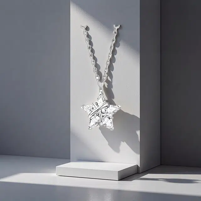 前方大荒野 许愿星锁骨链闪亮幸运星星镶钻轻奢独特小众设计时尚精致 合金 项链 女款