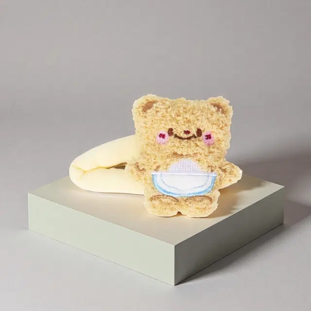 前方大荒野 围裙小熊侧碎发清新可爱萌趣熊宝宝迷趣味#好运 棉麻 发夹 女款