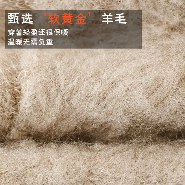 黛梦恋 袜子男士秋冬季加绒加厚羊绒保暖袜中筒袜 男款