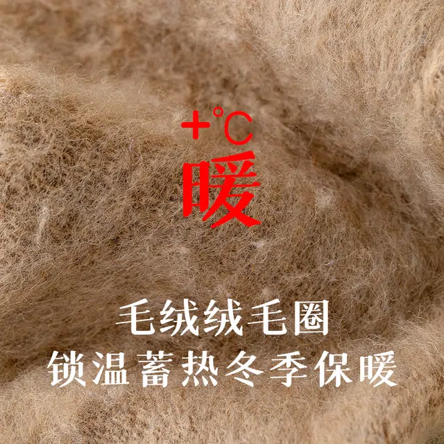 黛梦恋 秋冬季加绒加厚保暖羊绒地板袜中筒袜 女款