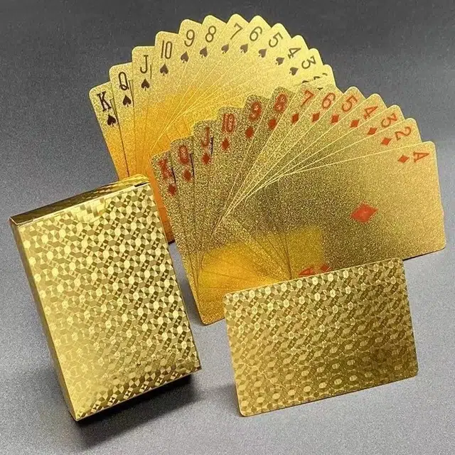 喜顽童 土豪金创意磨砂压边外壳澳门风云同款金银黑 扑克/德州/掼蛋/花切