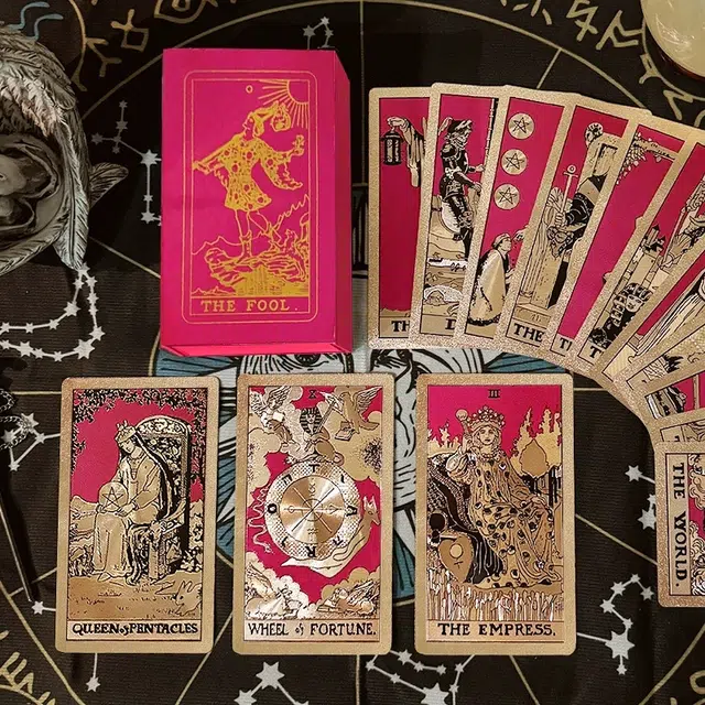 喜顽童 经典塔罗牌太阳红防水卡牌游戏命运塔罗 扑克/德州/掼蛋/花切