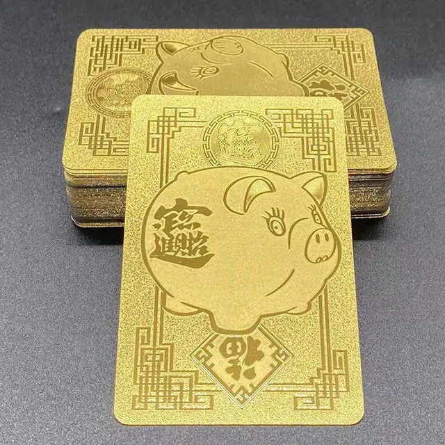 喜顽童 土豪金创意磨砂压边外壳澳门风云同款金银黑 扑克/德州/掼蛋/花切