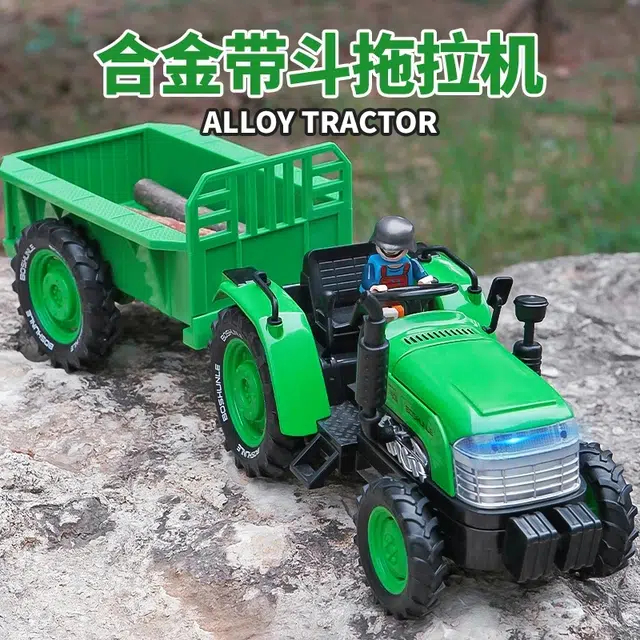 喜顽童 合金工程车农夫车 收藏车模