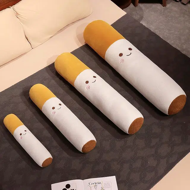喜顽童 可爱柔软长条香烟 治愈陪伴安抚 玩偶周边