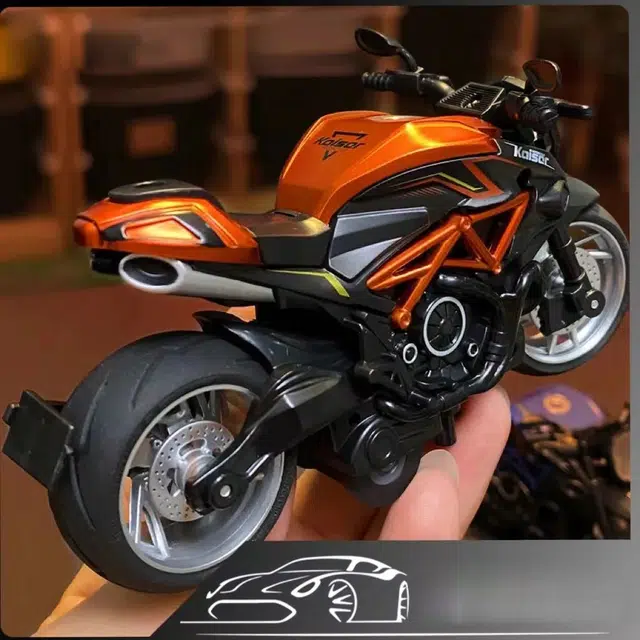 喜顽童 摩托车玩具男孩仿真合金机车赛车儿童仿真玩具车小汽车 成品模型