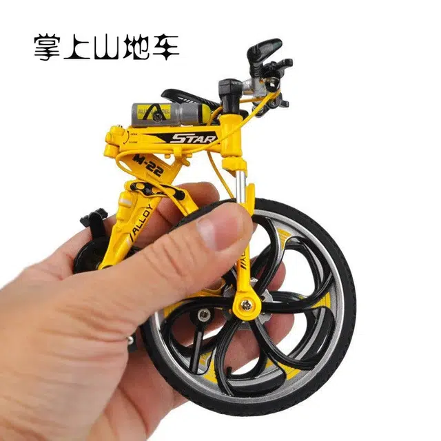 喜顽童 手指单车自行车大号创意小玩具手欠休闲无聊神器 成品模型