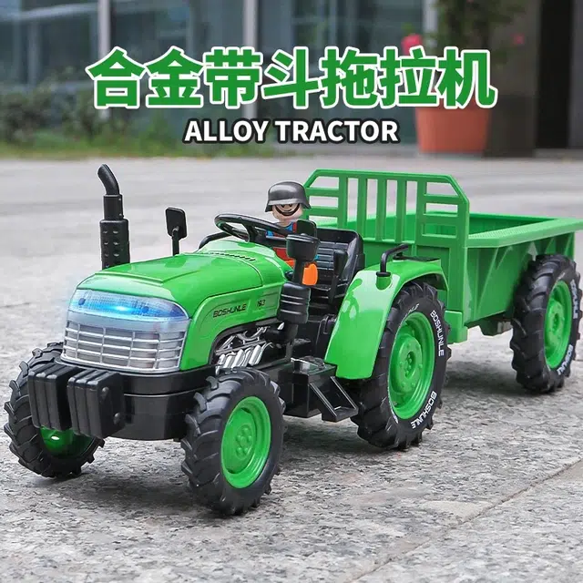喜顽童 合金工程车农夫车 收藏车模